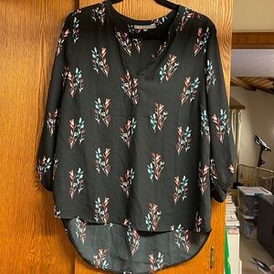 Daniel Rainn black floral blouse *OBO!*
